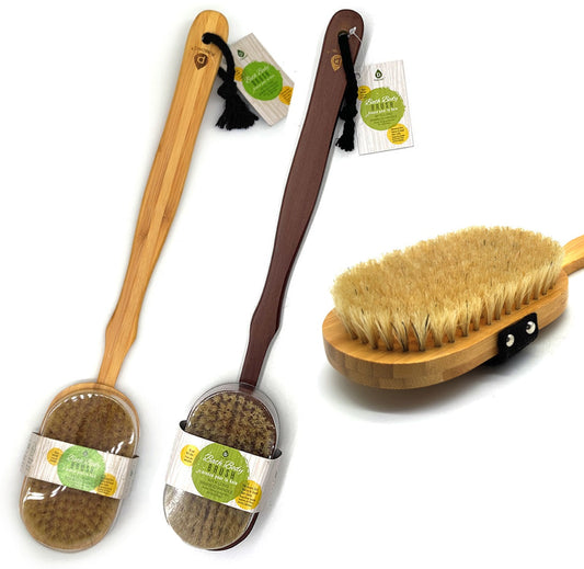 Bamboo Bath Brush – Long Handle for Ultimate Care