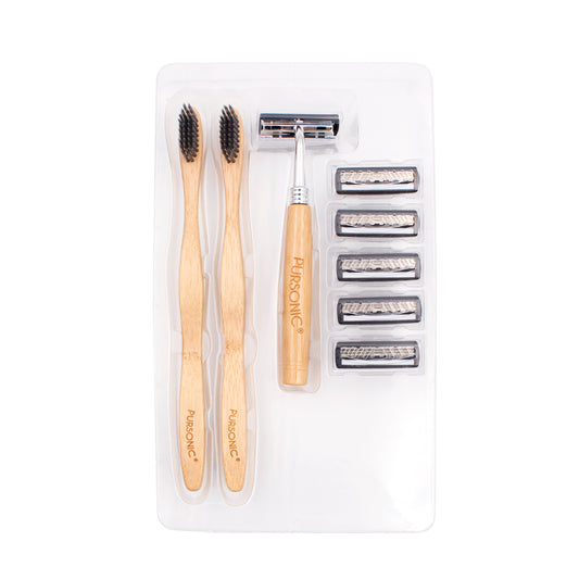 Eco Razor & Bamboo Toothbrush Set